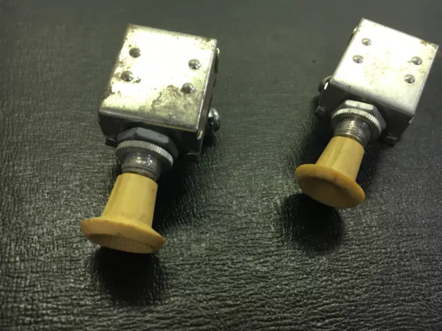 Vintage light switch ivory tone knob Rat rod street rod Lot of 2