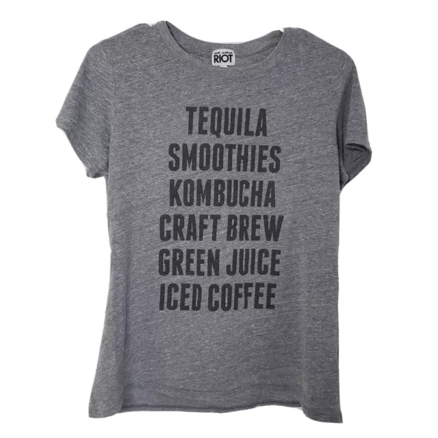 sub_urban RIOT T-shirt Fav Drinks - Tequila Women's Size Small Graphic Tee