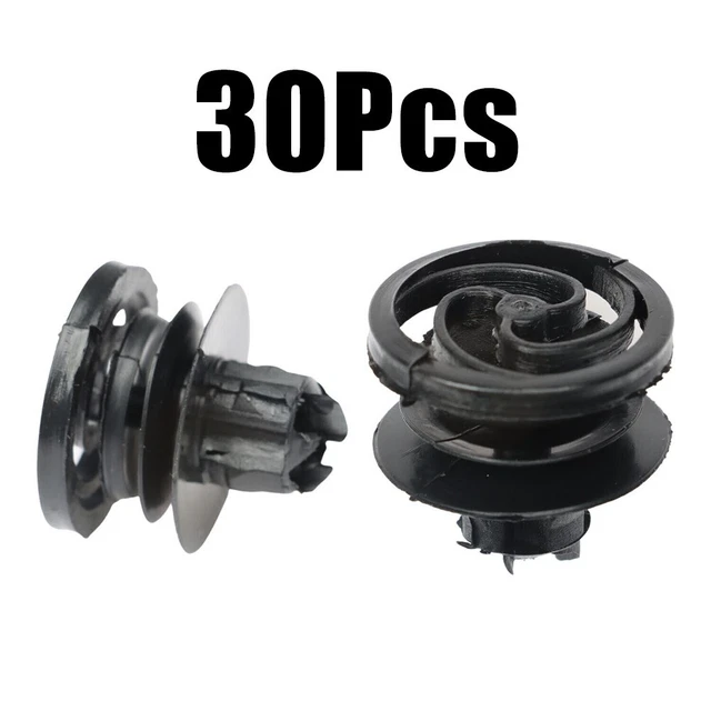 Kit 120 Clip E Rivetti Per Auto - In Nylon Nero, Per Fissaggio Carrozzeria