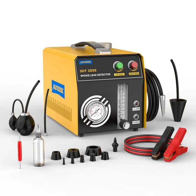 Leckagesuchgerät Für Auto EVAP System Kfz Nebelmaschine Rauchmaschine Lecksucher 12V - Auto Leckdetektor Mit Luftpumpe Für Abgas Motorrad Abgas Lecksuche Lecksuchgerät Auto