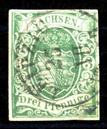 1851, Altdeutschland Sachsen, 2, gest. - 2803681