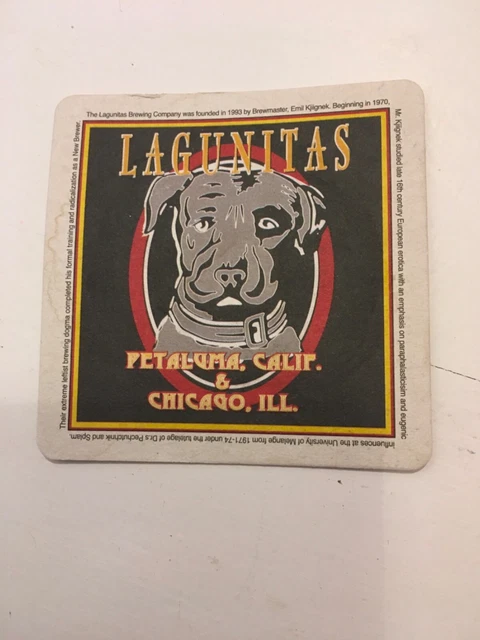 LAGUNITAS  Beer Mat Coaster Home Bar Pub Experience