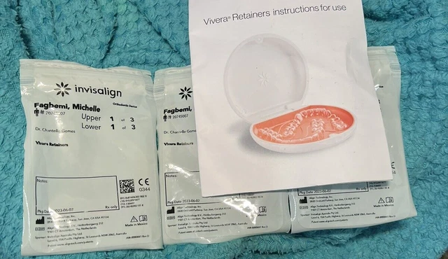 Vivera Adult Dental   Orthodontic Teeth Corrector Braces Tooth Retainers x3