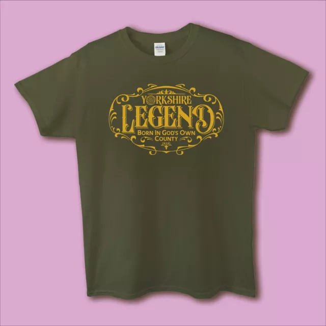 Men's/Ladies/Unisex Yorkshire Slogan T-shirt - 'Yorkshire Legend ...'