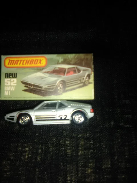 1981 No 52 BMW M1, Matchbox In Original Box.