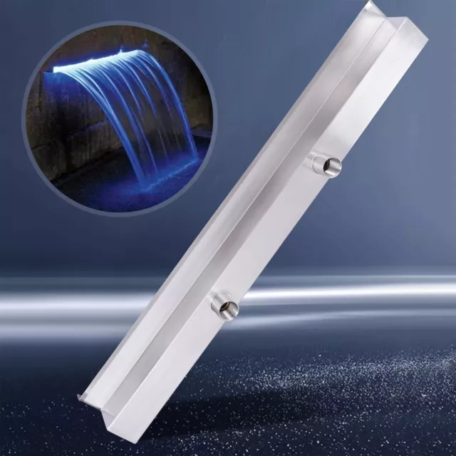 Stainless Steel Pool Fountain Pool Waterfall Spillway Fountain Pond Waterfall