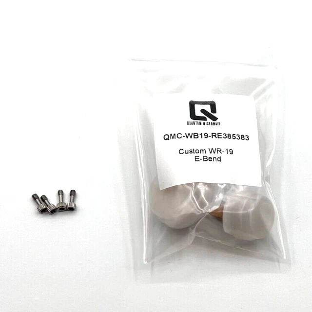 WR-19 Custom Waveguide Bend E-Plane Gold Plated 385-383
