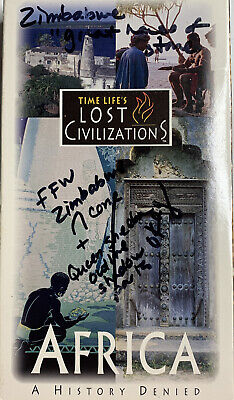 Time life's Lost Civilizations Africa a history denied VHS Tape Inscribed Cover