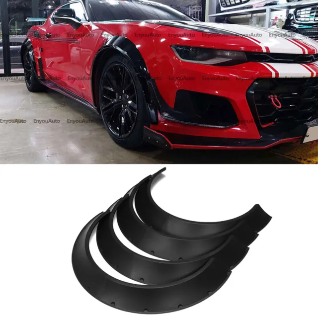 4X 33" For Chevrolet Camaro Universal Fender Flares Wheel Arches Wide Body Kit