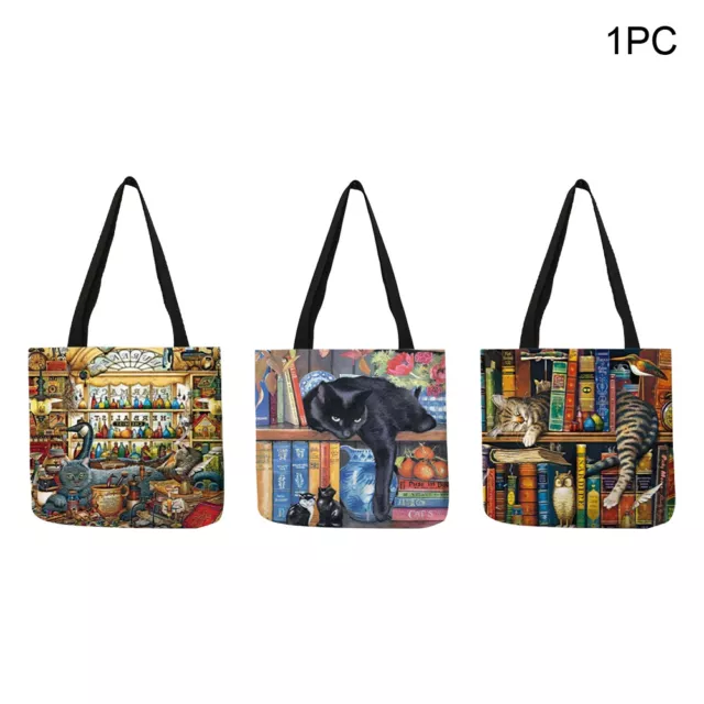 Daily Handbag Shopping Bag Digital Print Large Capacity With Handles Waterproof