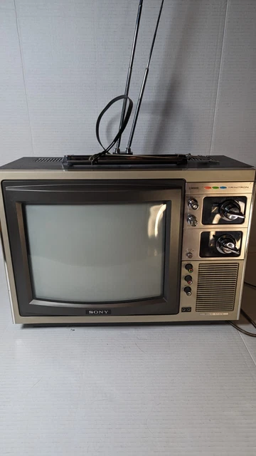 SONY ECONOQUICK TRINITRON 12 inch Color Tv Model Number Kv-1204 Works £ ...