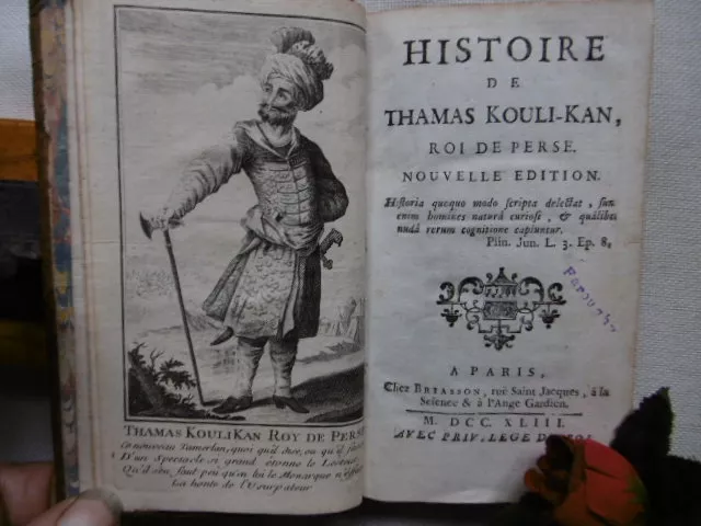 Claustre ( De)De Thamas  Kouli-Kan Roi De Perse 1743