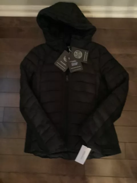 NWT Bernardo Womens Packable Puffer Coat Jacket Medium Black