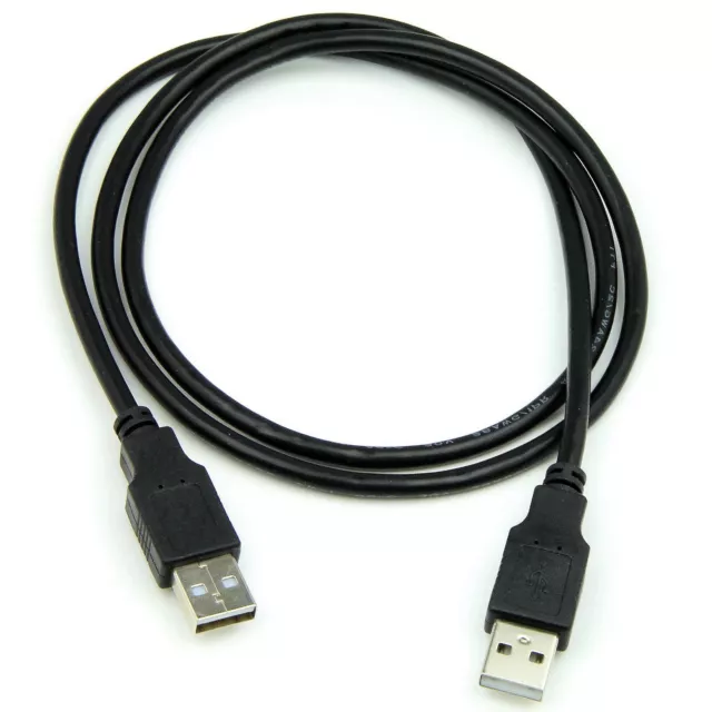 1 Metre USB 2.0 A Male to A Male Cable Lead for PC Laptop External Hard Drives