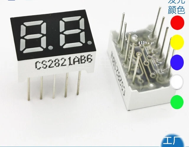 20pcsLED 0.28" 3Digit 7-Segment LED Display Digitron Common Anode Common Cathode