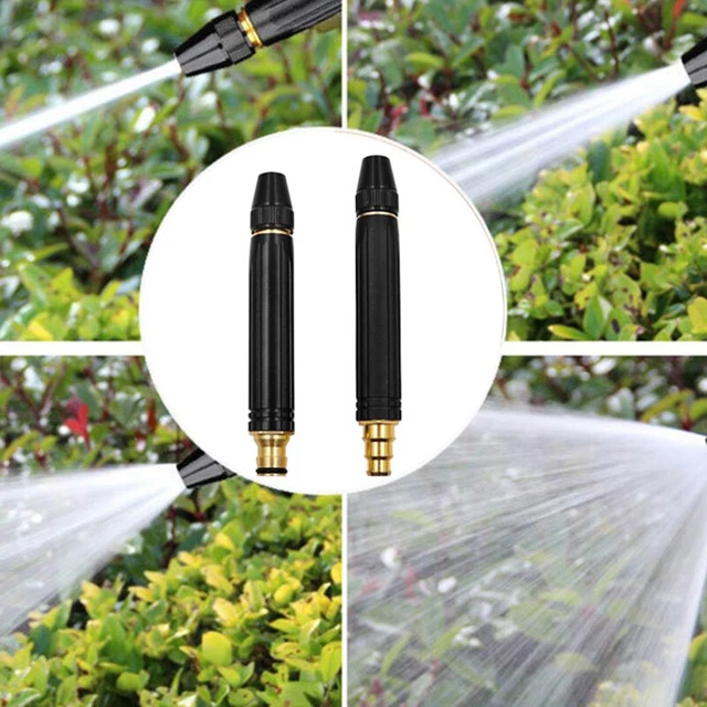 SPRAY NOZZLE WATER Gun Adjustable High Pressure Sprinkler Connector