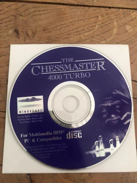 CHESSMASTER 4000 TURBO FOR WINDOWS from Mindscape