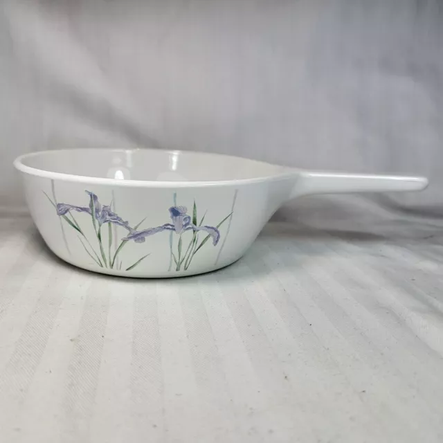 Corning Ware Shadow Iris Sauce Pan Pot S-81-B Handle 0.5L (1 Pt) Purple Flowers