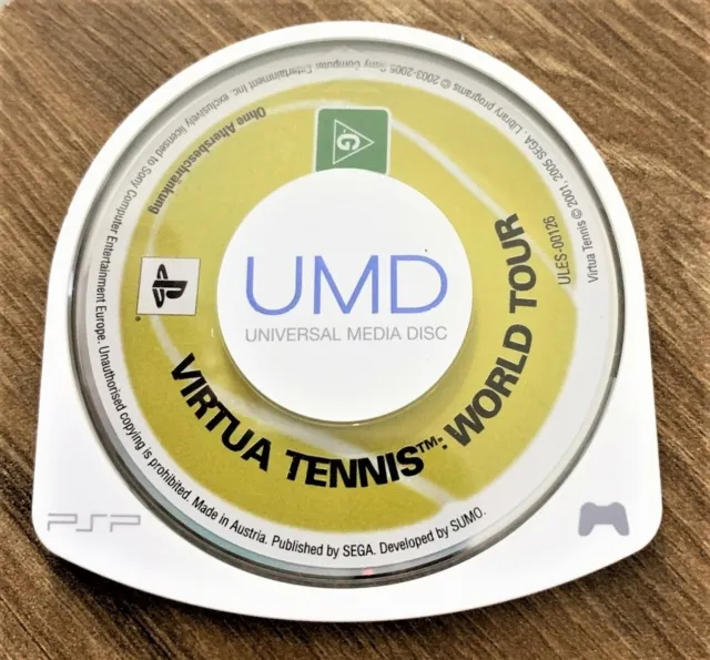 Virtua Tennis World Tour PSP Disc Only Good Condition