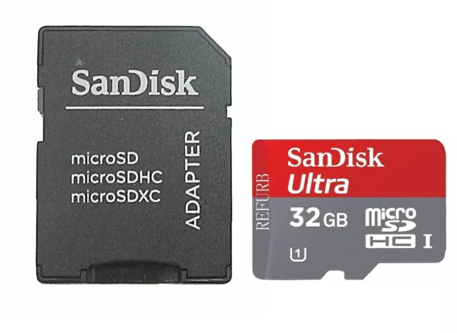 SanDisk 32GB ULTRA Micro SD SDHC TF Memory Card W/adapter SDSDQUA-032G Class 10