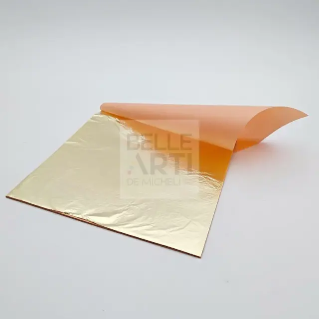 Gold Leaf Real 23-3/4 K Booklet From 25 Fg. 8x8 CM