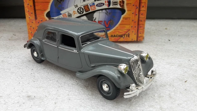 Norev Hachette Citroen Traction 15 Cv 1954 Gris Comme Neuf + Boite D Origine