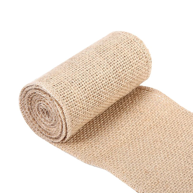 (10cm*2m)Burlap Table Runner Ergonomic Many Applications For Home