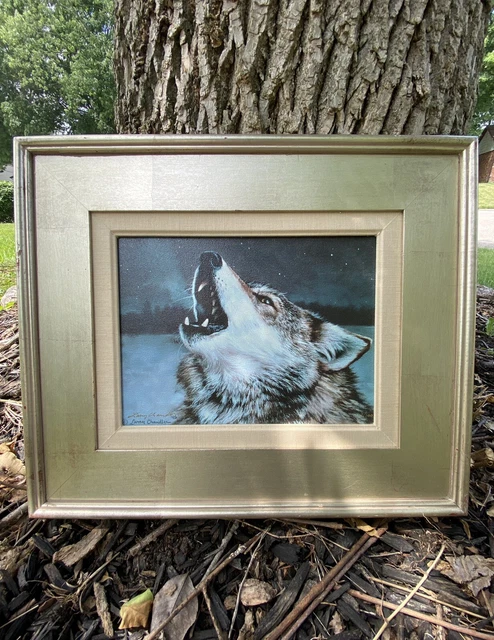 Framed Matted Ltd Ed Giclee Print The Howl Of the Wolf Larry Chandler Signed # 5