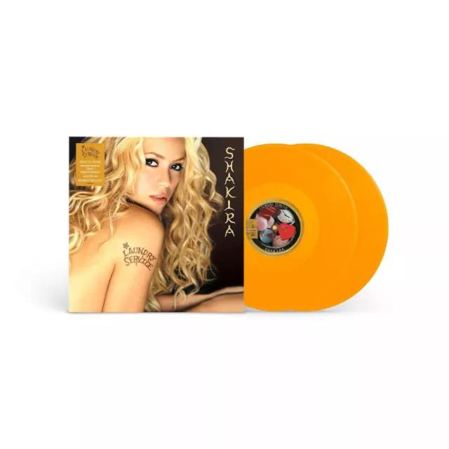 Shakira Laundry Service Vinyl New! Limited Yellow Lp! Suerte Whenever Wherever