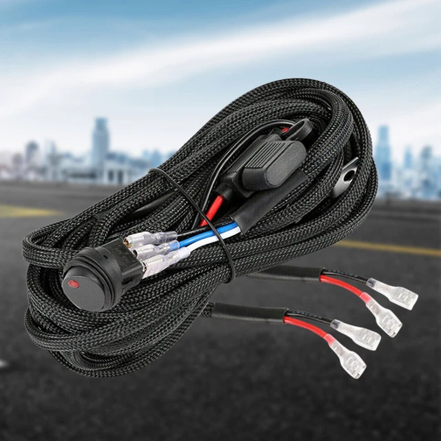 Control Switch Kit Universal Relay Switch Control Wiring Harness 12V 40A