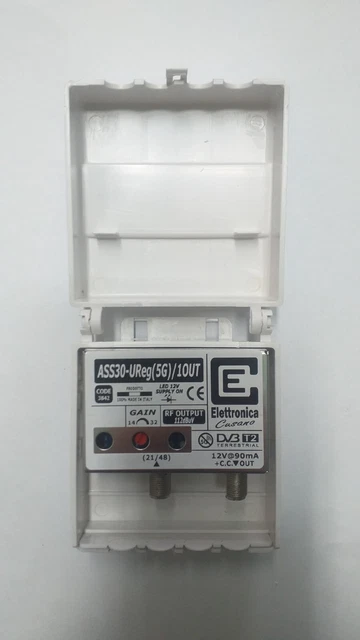 ECSiNG Preamplificatore RCA Per Auto E Barca - Guadagno Regolabile 0,1-18 DB Con Rapporto Segnale/Rumore 96 DB