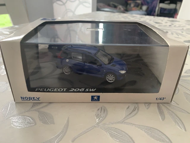 Voiture Miniature 1/43 Norev Peugeot 206 SW Break 2002 - Collection Hachette - Neuf