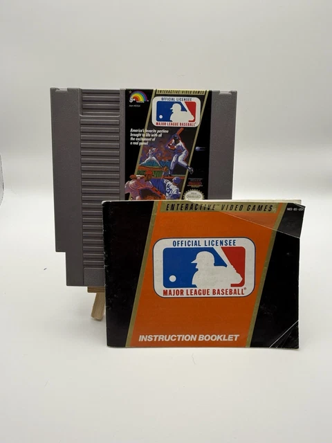 MLB Major League Baseball with manual (Nintendo Entertainment 1985) NES TESTED