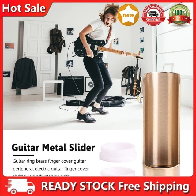 Guitar Slide Bar Metal Finger Smooth Slides for Guitar Ukulele String Instrument