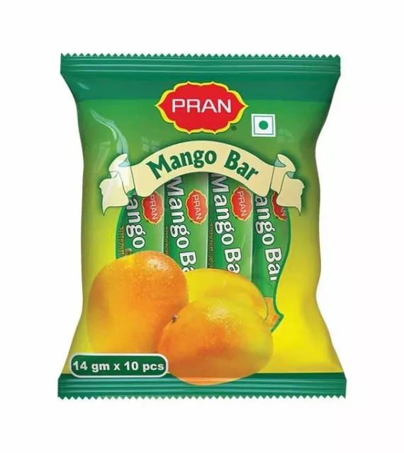 30 x Pran Mango Bars Bangladeshi Sweet Fruit Roll Leather Bengali Candy Jerky