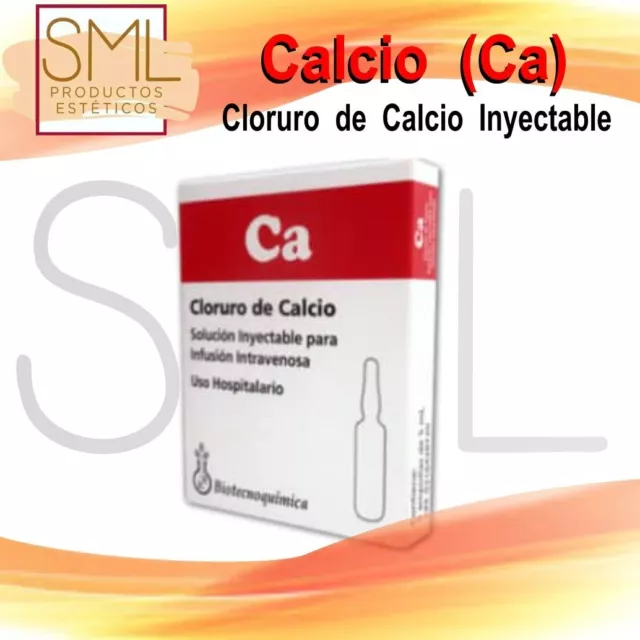 Cloruro De Calcio 5 Ampollas De 5 Ml C/U