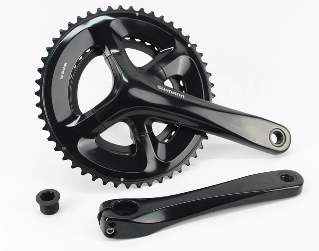 Rennrad Kurbelgarnitur 165-175mm - Doppel Kettenblatt Mit Integriertem Tretlager