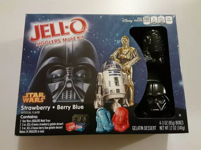 2017 DISNEY Star Wars Gelatin Jello SEALED Jigglers Mold Kit VADER R2-D2