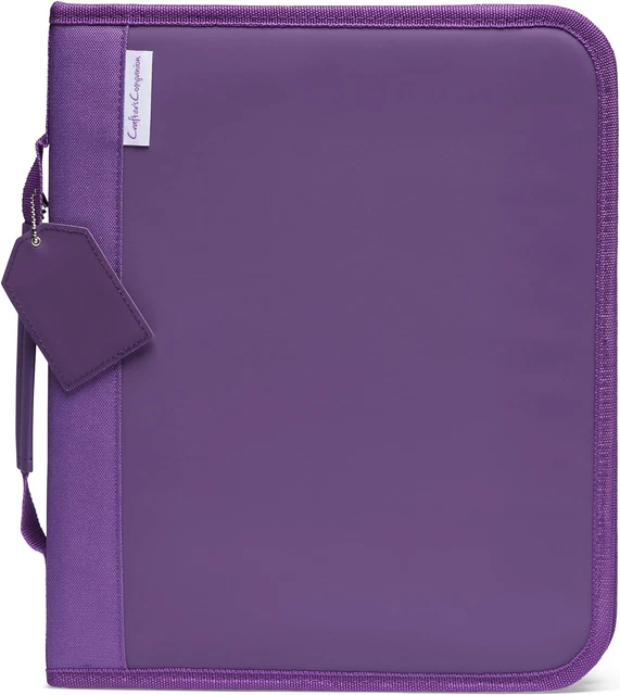 Carpeta grande de almacenamiento de troqueles y estampillas de metal Crafter's Companion - sostiene paneles 9"