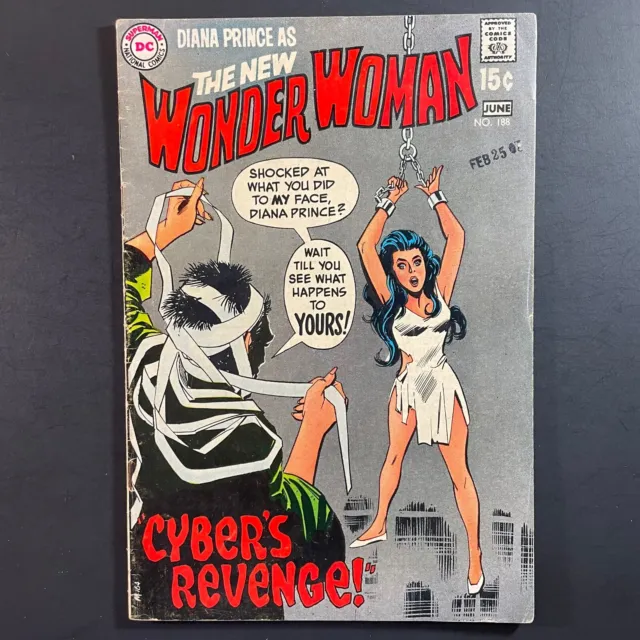 Wonder Woman 188 KEY Bronze Age DC 1970 Bondage cover Mike Sekowsky comic