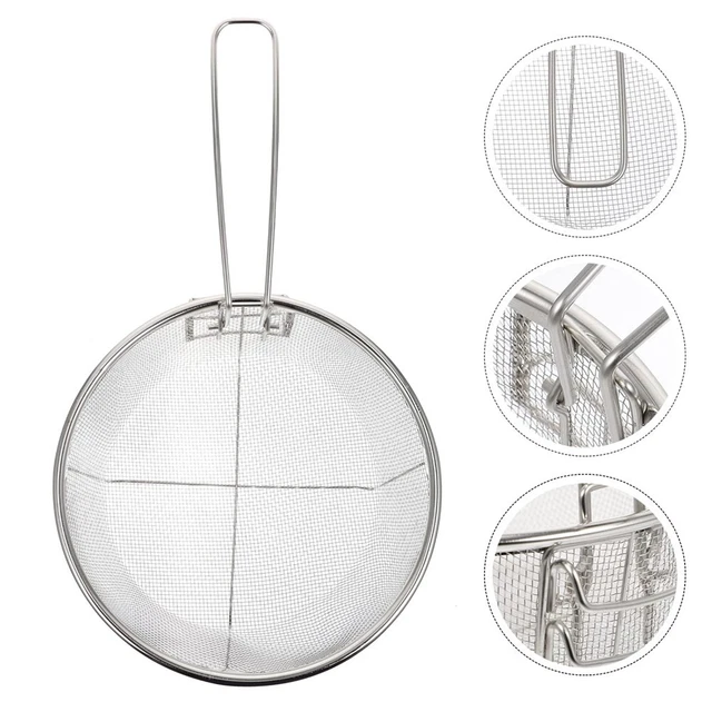 Enjoy Perfectly Cooked Food with Our Durable Stainless Steel Fry Basket
