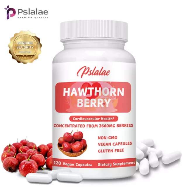 Hawthorn Berry Capsules - Heart Healthy, Immunity Boosting, Anti-Inflammatory