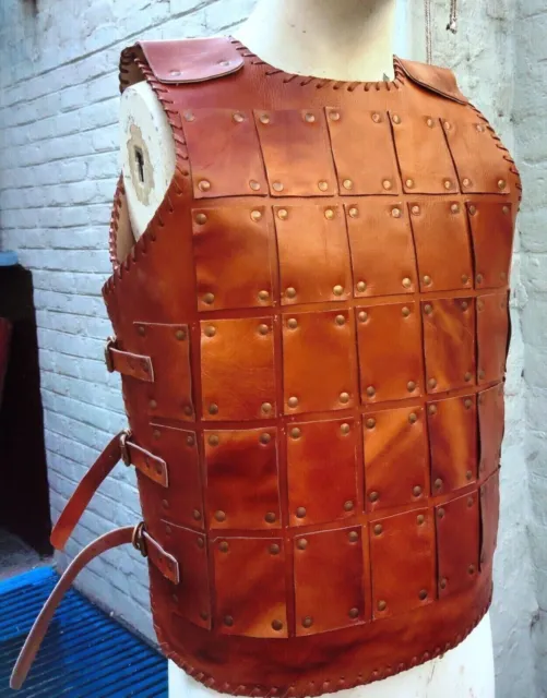 Medieval mongol leather armor kit; armor costume; tatar armor; leather body