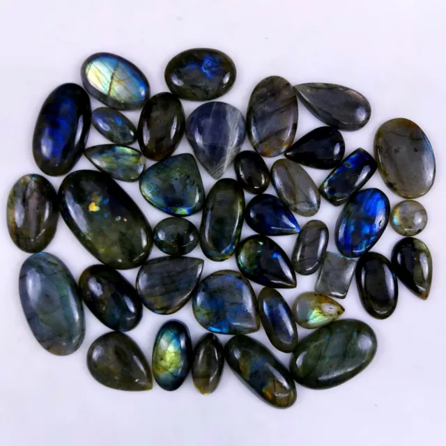 38pc 1532Cts Labradorite healing crystals set 50x30 20x15mm #6304