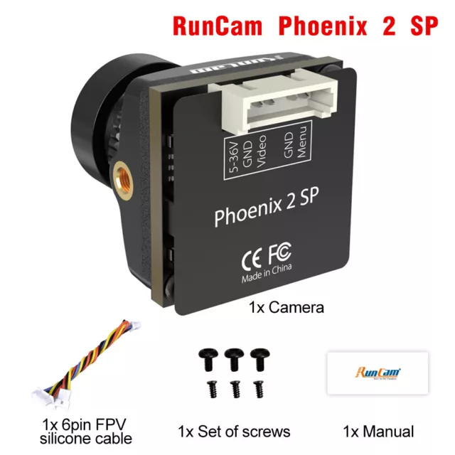 RunCam Phoenix 2 SP FPV Camera 1/2.8 COMS 1500TVL  4:3/16:9 for RC FPV Drone 2