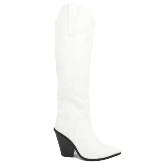 STIVALI ALTI CAMPEROS bianchi donna texani rigidi a punta con tacco western e st EUR 49 99 PicClick IT