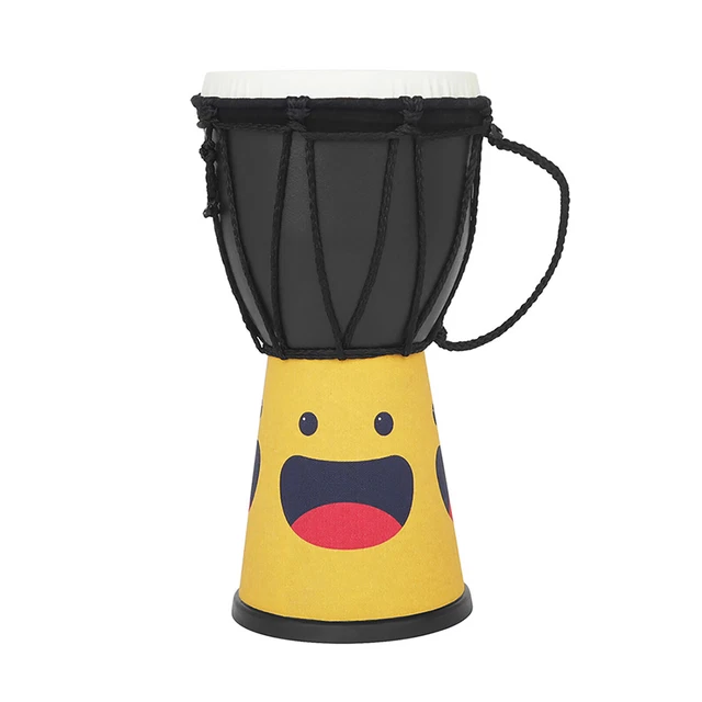 4 Inch Djembe African Drum Tambourine For Children Beginners Playing Percussion