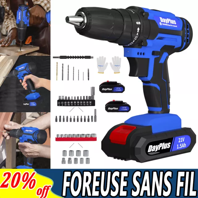 Perceuse Visseuse Sans Fil - 21V Visseuse Devisseuse Sans Fil