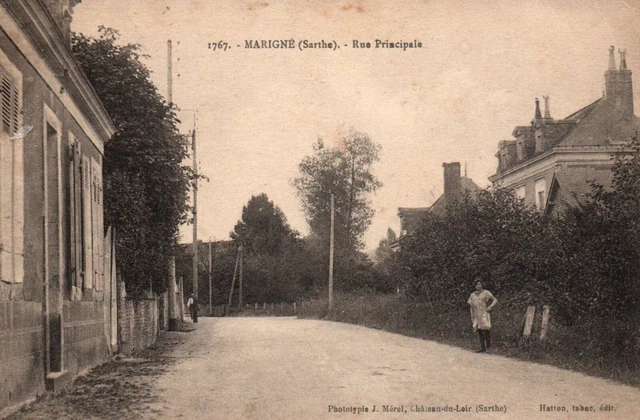 CPA CARTE PHOTO Besse sur Braye Sarthe 72 - Goupe devant maison EUR 3