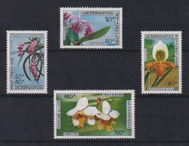 Laos 1972 Einheimische Orchideen Mi.-Nr. 337-340 postfrisch **